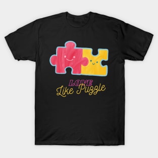 Love Like Puzzle  | valentine day ♥️ T-Shirt